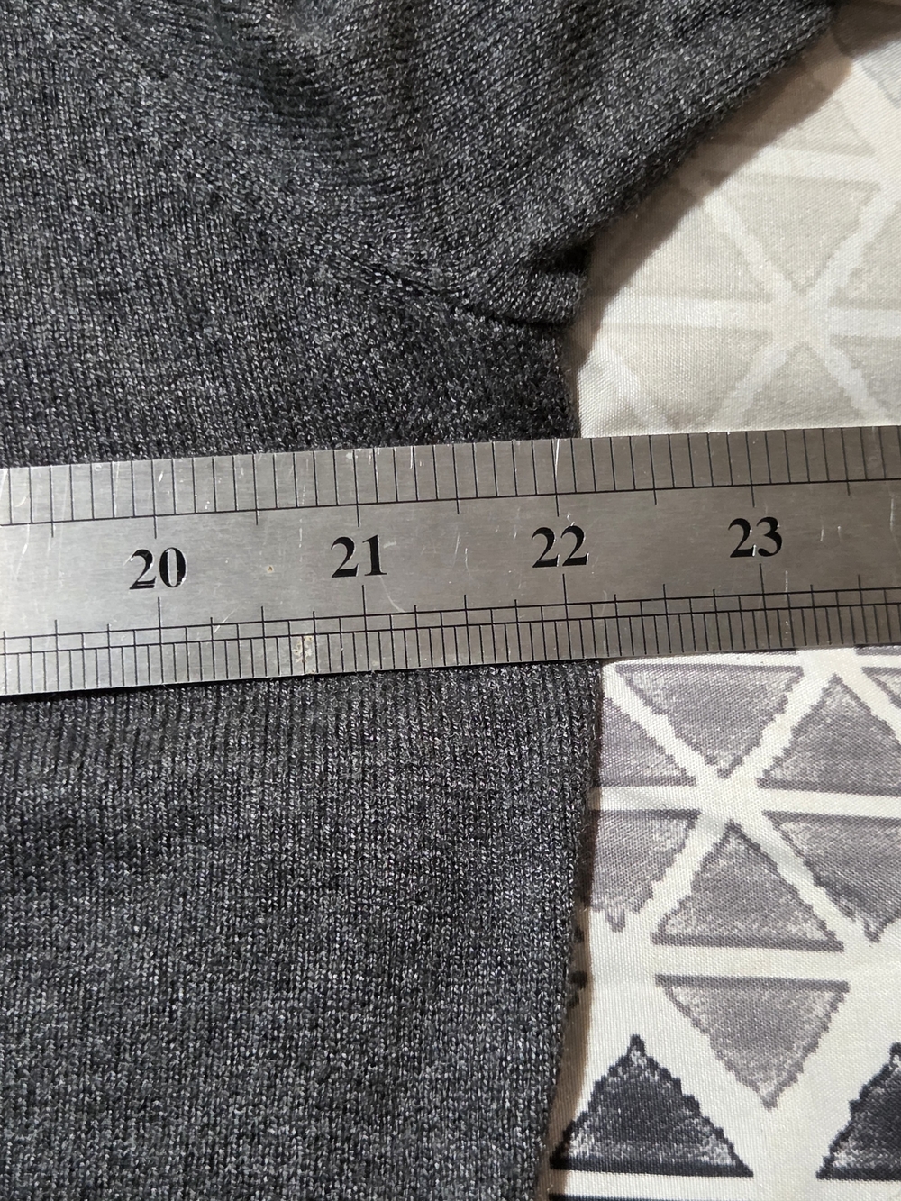 Classic Preppy Gray Open Front Knit Cardigan Sweater Women's PL Petite Career - Picture 7 of 8